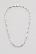 4mm Silver-tone Rope Chain — presentation — silver-tone