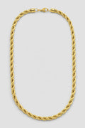 8mm gold-tone rope chain — presentation — Gold-tone