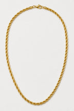5mm Gold-tone Rope Chain Necklace — presentation — Gold-tone