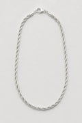 5mm Silver-tone Rope Chain — presentation — Silver-tone