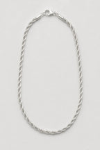 5mm Silver-tone Rope Chain — presentation — Silver-tone