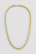 6mm gold-tone rope chain — presentation — gold-tone