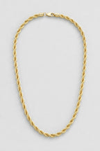 6mm gold-tone rope chain — presentation — gold-tone