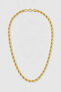 7mm Gold-tone Rope Chain — presentation — Gold-tone