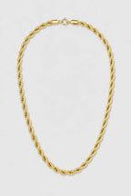 7mm Gold-tone Rope Chain — presentation — Gold-tone