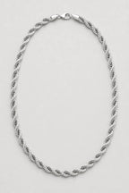 7mm Silver-tone Rope Chain — presentation — 7mm Silver-tone