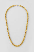 9mm Gold-Tone Rope Chain Necklace — presentation — Gold-tone