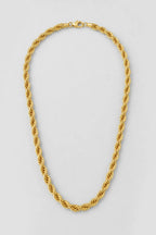 9mm Gold-Tone Rope Chain Necklace — presentation — Gold-tone