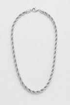 9mm Silver-tone Rope Chain — presentation — Silver‑tone