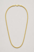 2mm gold-tone Franco chain necklace — presentation — Gold-tone