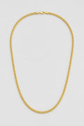 3mm Gold-tone Franco Chain — presentation — gold-tone