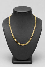 3mm Gold-tone Franco Chain — stand — gold-tone