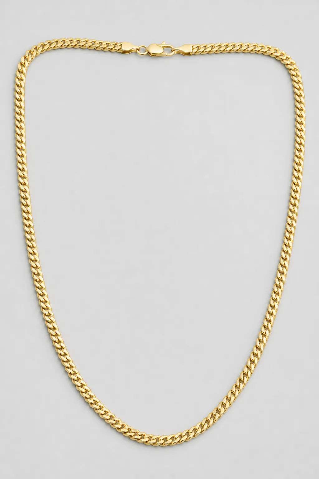 4mm Gold-tone Franco Chain Necklace — presentation — Gold-tone
