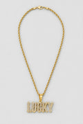 Custom Name Iced Chain Necklace — presentation — Gold-tone & Silver-tone