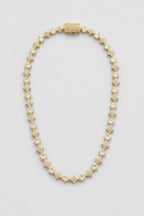 Round Stone Star Tennis Chain — presentation — Gold-tone