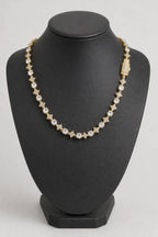 Round Stone Star Tennis Chain — stand — Gold-tone