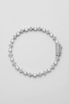 Round Stone Star Tennis Chain — variant — Silver-tone