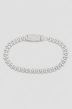 Cross Tennis Bracelet — variant — Silver-tone