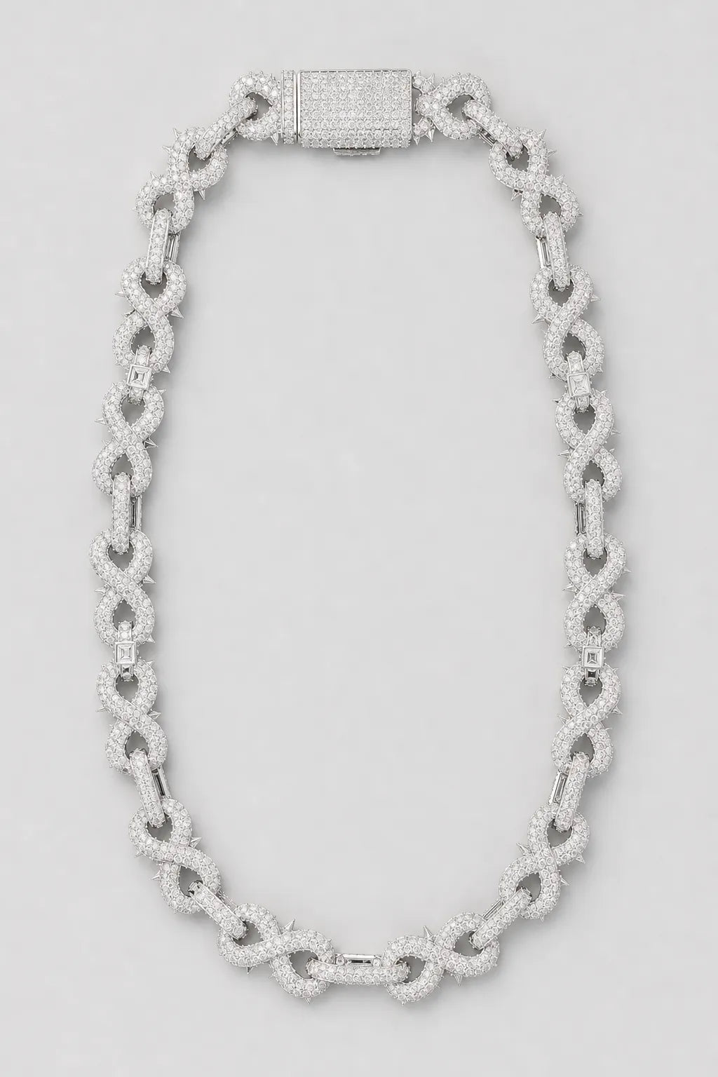 Infinity Link Chain — Silver-tone — presentation — Silver-tone