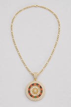 Spinning Chain Pendant Necklace — variant — gold-tone