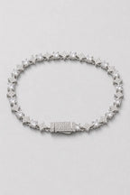 Star Tennis Bracelet — presentation — Silver-tone 1