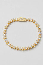 Star Tennis Bracelet — variant — Gold-tone 1