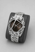 Melting Watch — Irregular Case Sport Watch — stand — Coffee