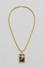 Memorial Necklace with Picture Pendant — variant — Gold