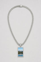 Memorial Necklace with Picture Pendant — variant — Silver