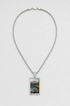 Memorial Necklace with Picture Pendant — variant — Silver