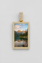 Memorial Necklace with Picture Pendant — variant — Gold
