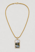 Memorial Necklace with Picture Pendant — variant — Gold