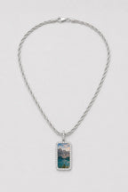 Memorial Necklace with Picture Pendant — variant — Silver