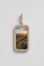Memorial Necklace with Picture Pendant — variant — Gold