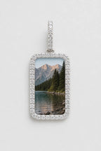 Memorial Necklace with Picture Pendant — variant — Silver