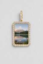 Memorial Necklace with Picture Pendant — variant — Gold