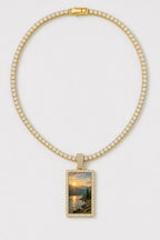 Memorial Necklace with Picture Pendant — variant — Gold