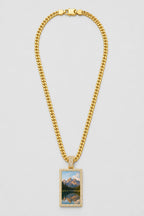 Memorial Necklace with Picture Pendant — variant — Gold