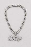 No Cap Chain Necklace — presentation — Silver-tone
