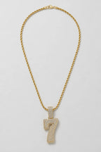 Rope Chain with Number Pendant — variant — Gold-tone