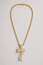 Rope Chain with Number Pendant — variant — Gold-tone