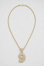 Rope Chain with Number Pendant — variant — Gold-tone