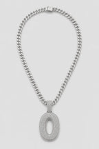 Rope Chain with Number Pendant — variant — Silver-tone