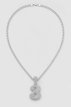 Rope Chain with Number Pendant — variant — Silver-tone