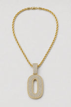 Rope Chain with Number Pendant — variant — Gold-tone