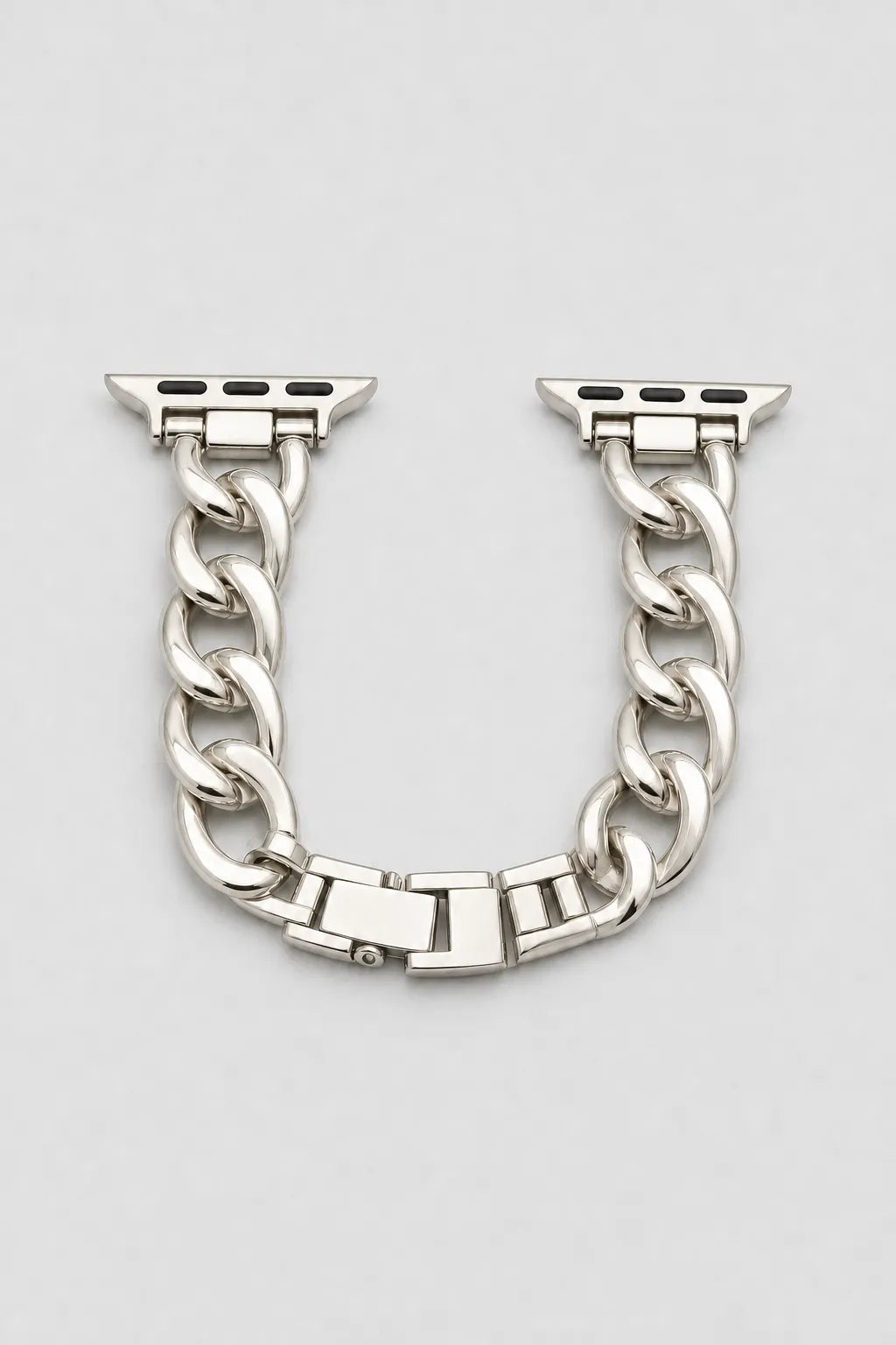 Cuban link chain Apple Watch band — variant — Starlight