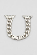 Cuban link chain Apple Watch band — variant — Starlight