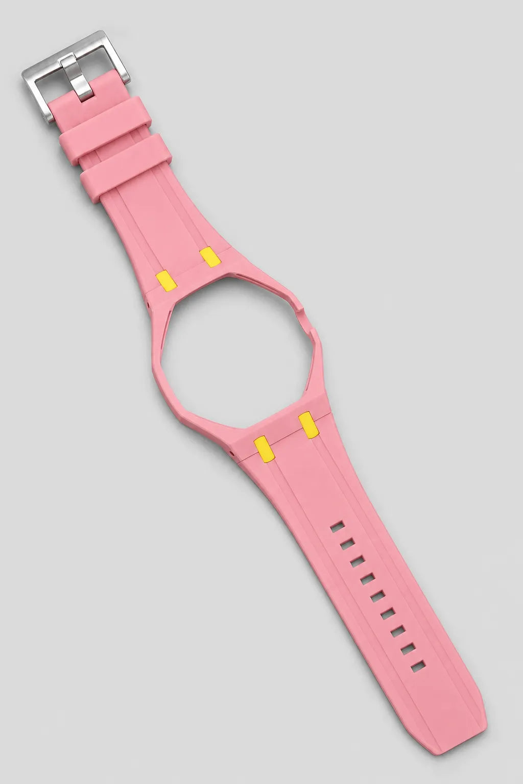 Royal Pop Strap — Silicone Replacement Band — Pink Yellow - 12 — colour variant