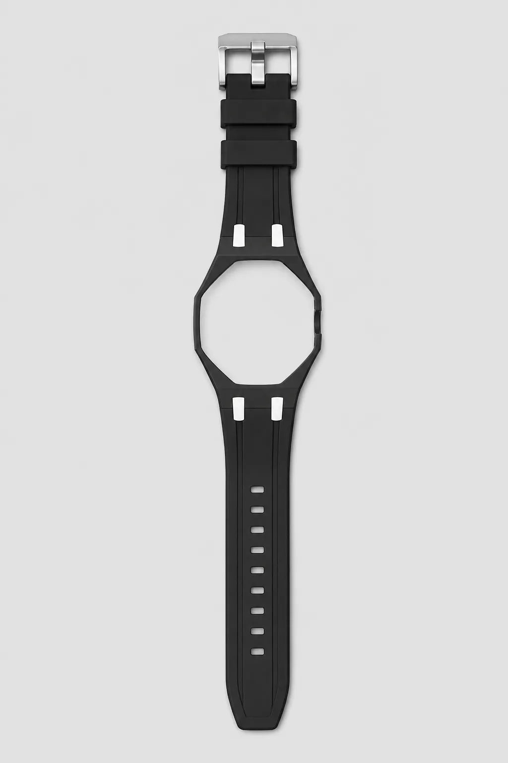 Royal Pop Strap — Silicone Replacement Band — Black White - 3 — colour variant