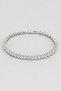 Marquise Tennis Bracelet — Main - silver-tone marquise CZ line — product view